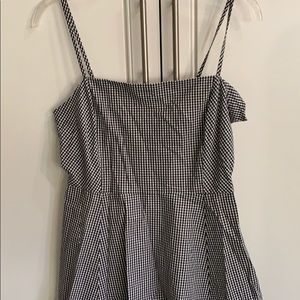 Gingham print dress